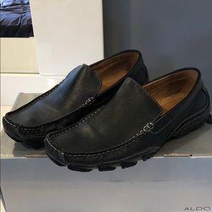 Aldo Cort black leather men’s loafers